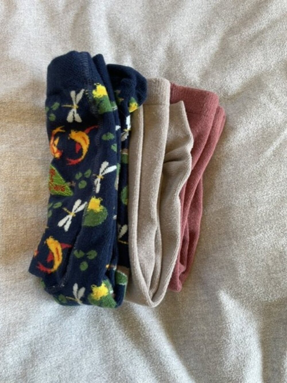 Bundle of 3 Organic Baby Tights – Slugs & Snails + Little Planet (Size 6-12M)